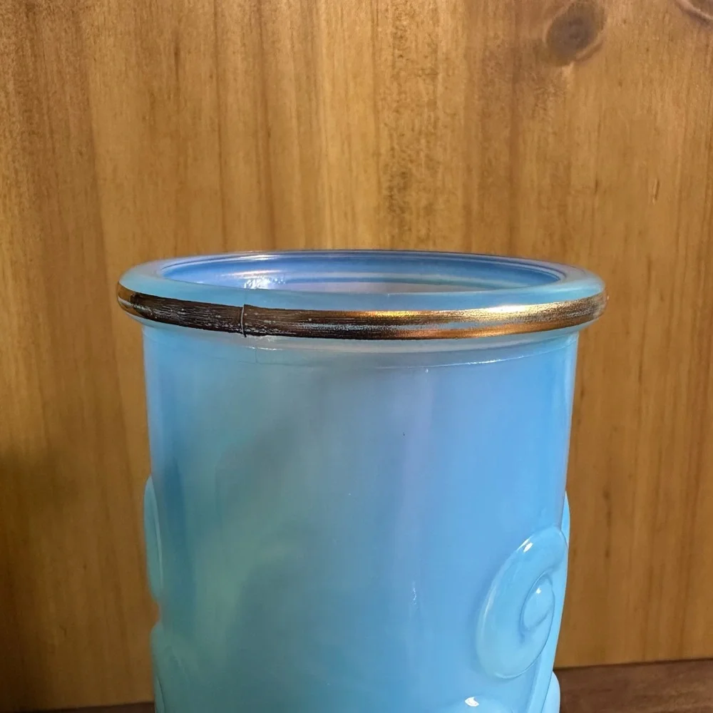 Avon Bristol Blue Milk Glass Cup Vase